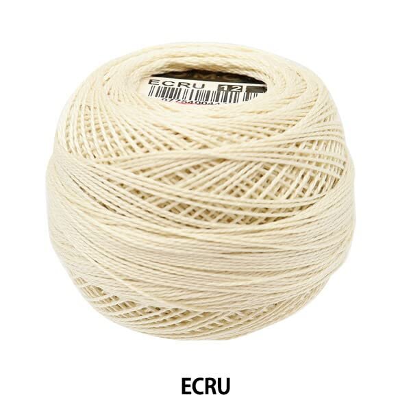 DMC 116 12-Ecru Pearl Cotton Thread Balls, Ecru, Size 12