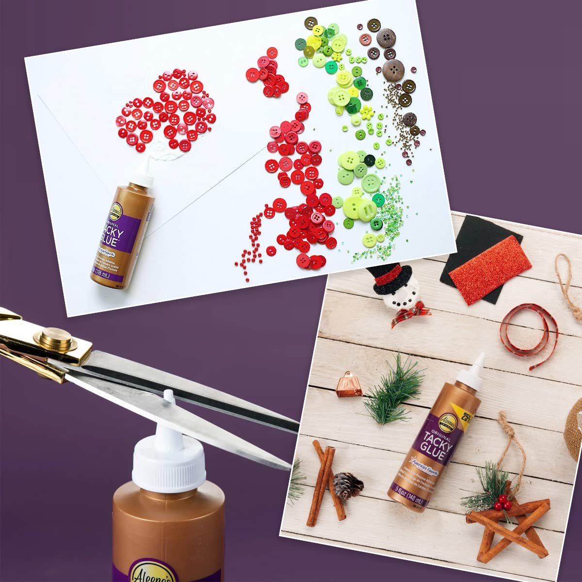 Aleenes 4-Ounce Original Tacky Glue 2 Pack & 3 Pixiss 20ml Refill Bottles & 1.5 inch Funnel Bundle