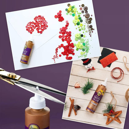 Aleenes 4-Ounce Original Tacky Glue 2 Pack & 3 Pixiss 20ml Refill Bottles & 1.5 inch Funnel Bundle