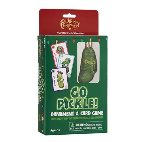 Old World Christmas Go Pickle! Glass Blown Ornament for Christmas Tree