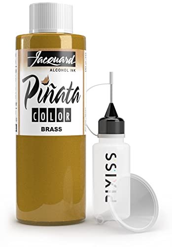 Pinata Alcohol Ink 4-Ounce, Pixiss 20ml Needle Tip Applicator Bottle and Funnel, Bundle for Yupo and Resin