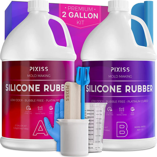 PIXISS Liquid Silicone Rubber for Mold Making - 296oz. Kit