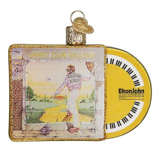 Old World Christmas Goodbye Yellow Brick Road Album Cover, Hanging Ornament, Christmas Home Décor