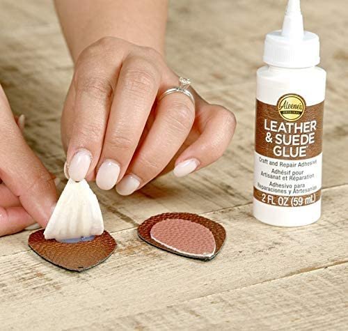 Leather Glue Adhesive - Aleenes Leather Fabric Glue for Patches, Upholstery, Tears, Canvas, Clothing, Leather Punch Pen Tool with 6 Replacement Tips