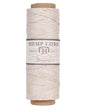 Hemptique 100% Natural Hemp Cord Single Spool - 205ft ~ 62.5m Hemp String Spool - Crafters Number 1 Choice - .5mm Cord Thread for Jewelry Making, Macramé, Scrapbooking, & More - Black