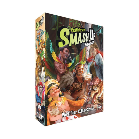 Smash Up World Tour Culture Shock Expansion -AEG, Board Game, Card Game, African, Russian, German Legends, and more, 2 to 4 Players, 30 to 45 Minute Play Time, for Ages 10 and Up