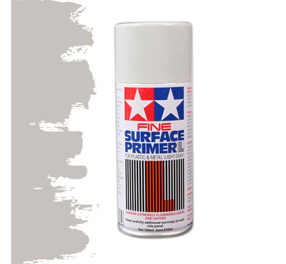 Tamiya Gray Fine Surface Primer L, 180ml Spray Can