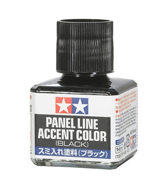 TAMIYA Panel Line Accent Color 40ml Black TAM87131 Plastics Paint Enamels