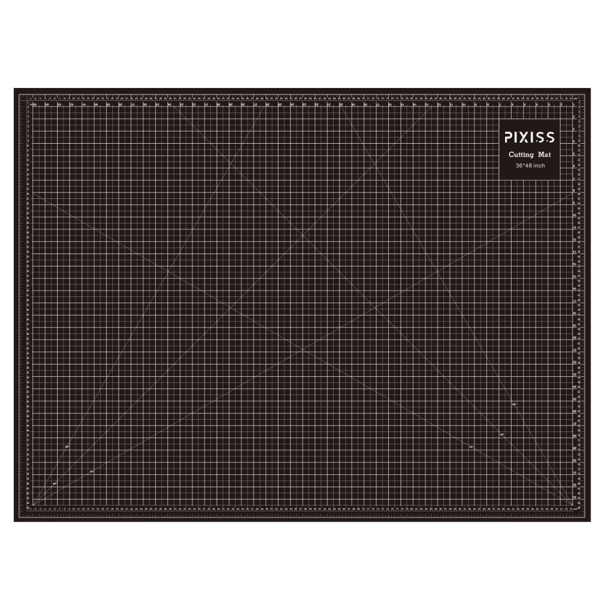 Pixiss Self-Healing Rotary Cutting Mat (48"x36") - Sewing Mat for Fabric, Quilting, and Crafts - Non-Slip Surface, Grid Lines, and Durable Design