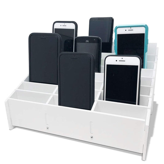 Pixiss 24 Slots Cell Phone Cubby Holder for Classrooms