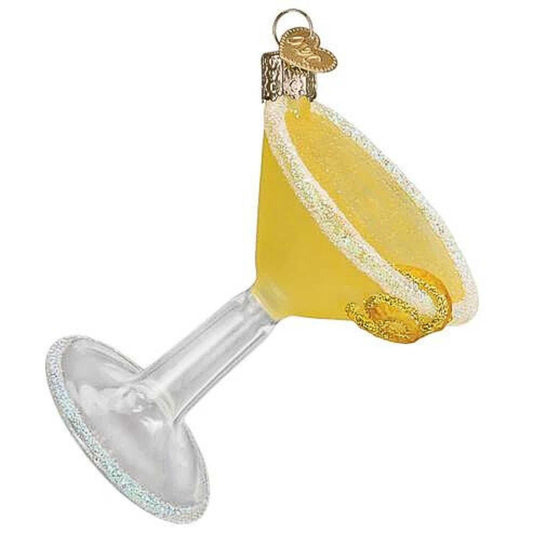 Old World Christmas Lemon Drop Martini Glass Hanging Ornament