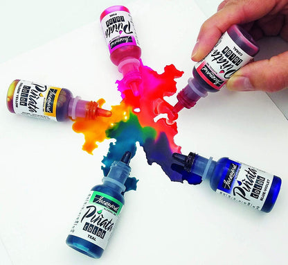 Jacquard Pinata Color Alcohol Inks 15 Color Bundle, 10x Pixiss Ink Blending Tools