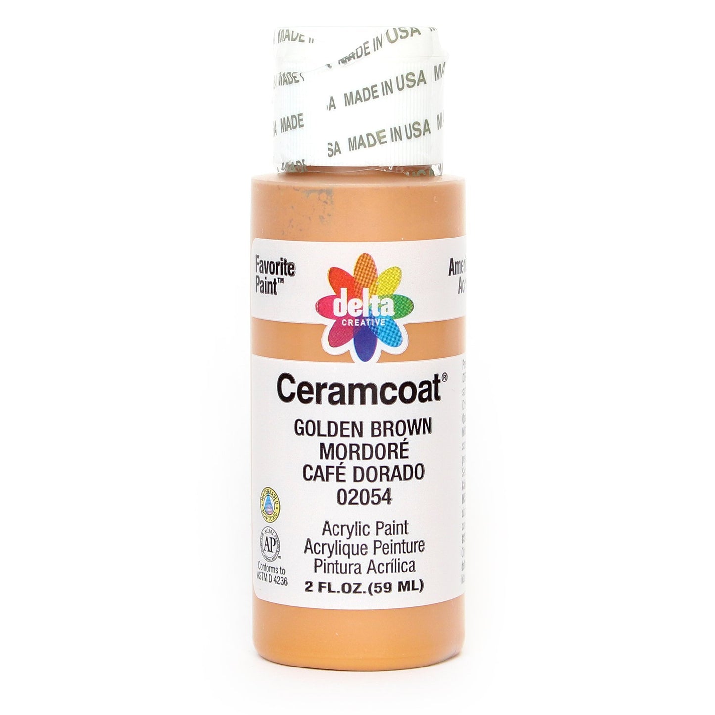 Delta Creative Ceramcoat Acrylic Paint in Assorted Colors (2 oz), 2505, White
