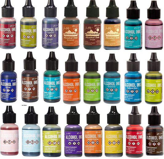 Tim Holtz Adirondack Alcohol Ink 24 bottle Mega Set