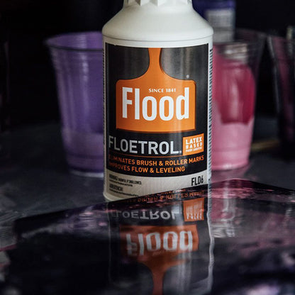 Floetrol Pouring Medium for Acrylic Paint | 1 Quart Bottles (2-Pack) | Flood Flotrol Additive | 20 Pixiss Wood Mixing Sticks Pouring Bundle