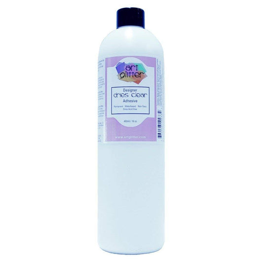Art Institute Glitter 4336846143 Dries Clear Adhesive Glue 8 Ounce (Flat Cap) Refill Bottle, 8 oz-Single Pack, Re (Parent)