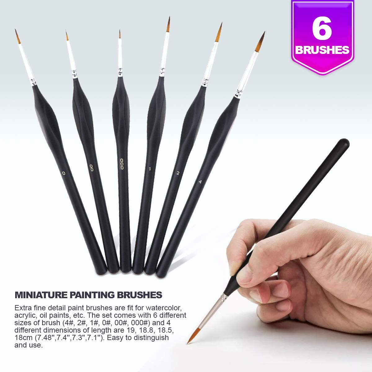 General Pencil Masters Brush Cleaner & Preserver and Pixiss Acrylic Paint Brush 10 Piece Set