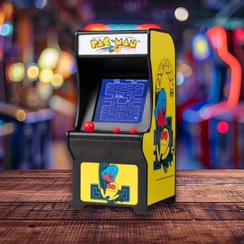 Tiny Arcade Pac-Man 3.5" Mini Retro Game - Functional Arcade Cabinet w/ Real Gameplay & Sounds - Classic Game Fits in the Palm of Your Hand (Ages 8+)