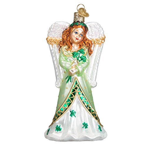 Old World Christmas Collection Glass Blown Ornaments for Christmas Tree Irish Angel