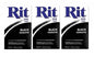Rit Concentrated Powdered Fabric Dye, Navy Blue 1.13 oz ( Pack of 3)