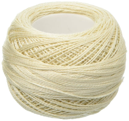DMC 116 12-Ecru Pearl Cotton Thread Balls, Ecru, Size 12