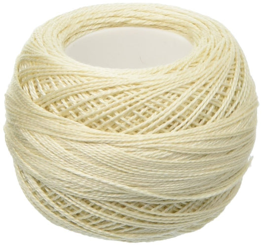DMC 116 12-Ecru Pearl Cotton Thread Balls, Ecru, Size 12
