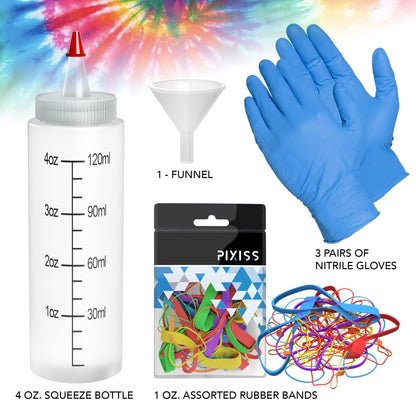 Rit Dye Color Stay Fixative Bundle with Gloves and Rubber Bands