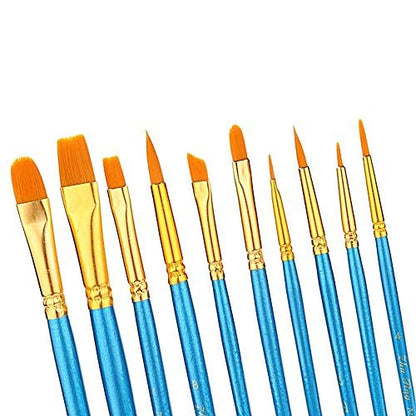 General Pencil Masters Brush Cleaner & Preserver and Pixiss Acrylic Paint Brush 10 Piece Set