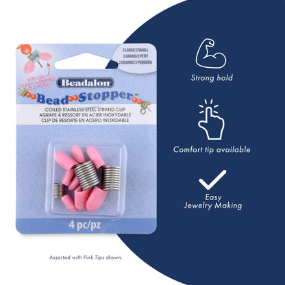 Beadalon 20-Piece Bead Stopper, Small