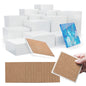 PIXISS Glazed Square Ceramic Coaster/Tiles with Cork Backing - 100PC