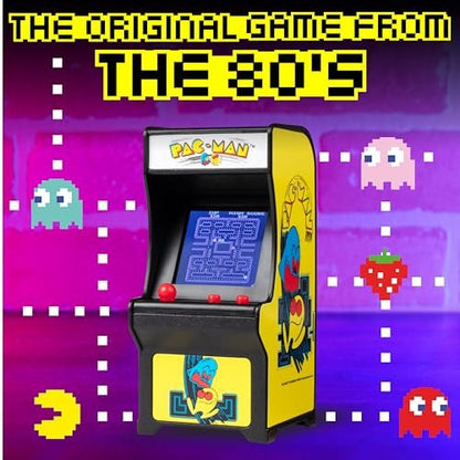 Tiny Arcade Pac-Man 3.5" Mini Retro Game - Functional Arcade Cabinet w/ Real Gameplay & Sounds - Classic Game Fits in the Palm of Your Hand (Ages 8+)