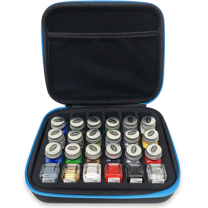 Testors Model Paint Enamel Paint Set 9146XT, Pixiss Model Paint Storage Case for Testors Paints (Holds 30 Bottles)