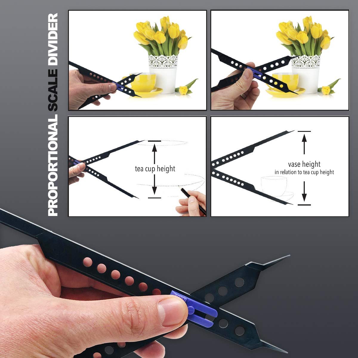 Pixiss Proportional Divider Artist Drawing Tool for Artists