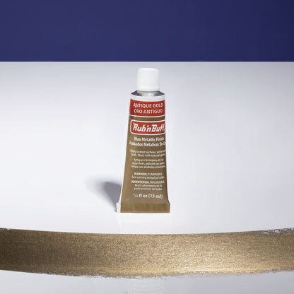 AMACO Rub 'n Buff Wax Metallic Finish, Gold Leaf, 0.5-Fluid Ounce