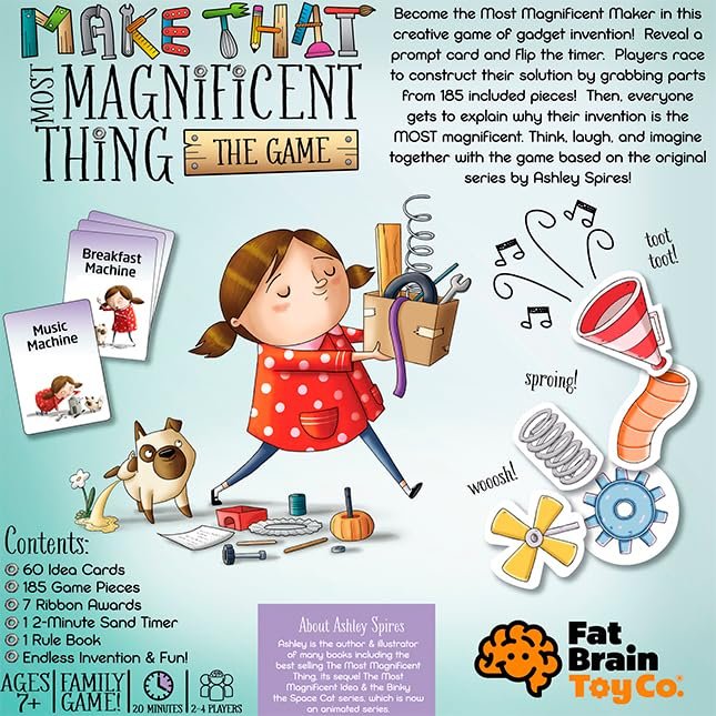 Fat Brain Toys Make That Most Magnificent Thing The Game - Make-and-Tell Game, Ages 7+