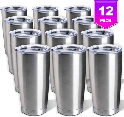 PIXISS 20oz. Stainless Steel Beverage Tumblers