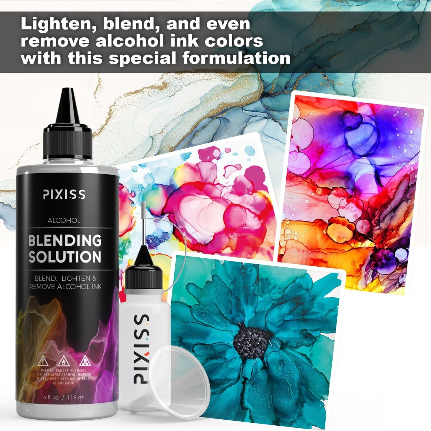Ranger Tim Holtz Adirondack 2-Ounce Alcohol Blending Solution and 6 Pixiss Blending Brush Pens
