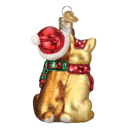 Old World Christmas Rudolph The Red-Nosed Reindeer Rudolph and Clarice Glass Blown Ornament for Christmas Tree