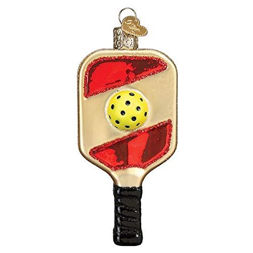 Old World Christmas Pickleball Paddle Blown Glass 2020 Unique Christmas Ornaments for Christmas Tree Decorations