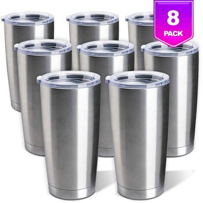 PIXISS 20oz. Stainless Steel Beverage Tumblers