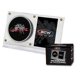BCW Hockey Puck and Trading Card Holder