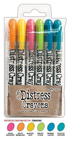 Ranger Tim Holtz 42 Distress Crayons Sets 1,2,3,4,5,6,7 – Grand