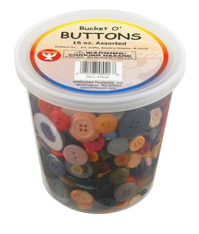 Hygloss Products Bucket O' Buttons, Assorted Buttons for Arts and Craf –  Grand River Trading Company